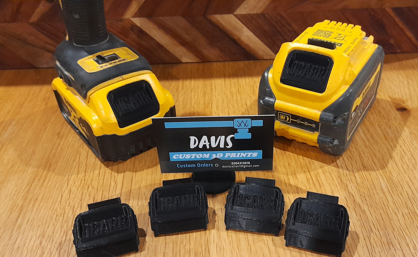 DeWalt Personalised Battery Release Buttons