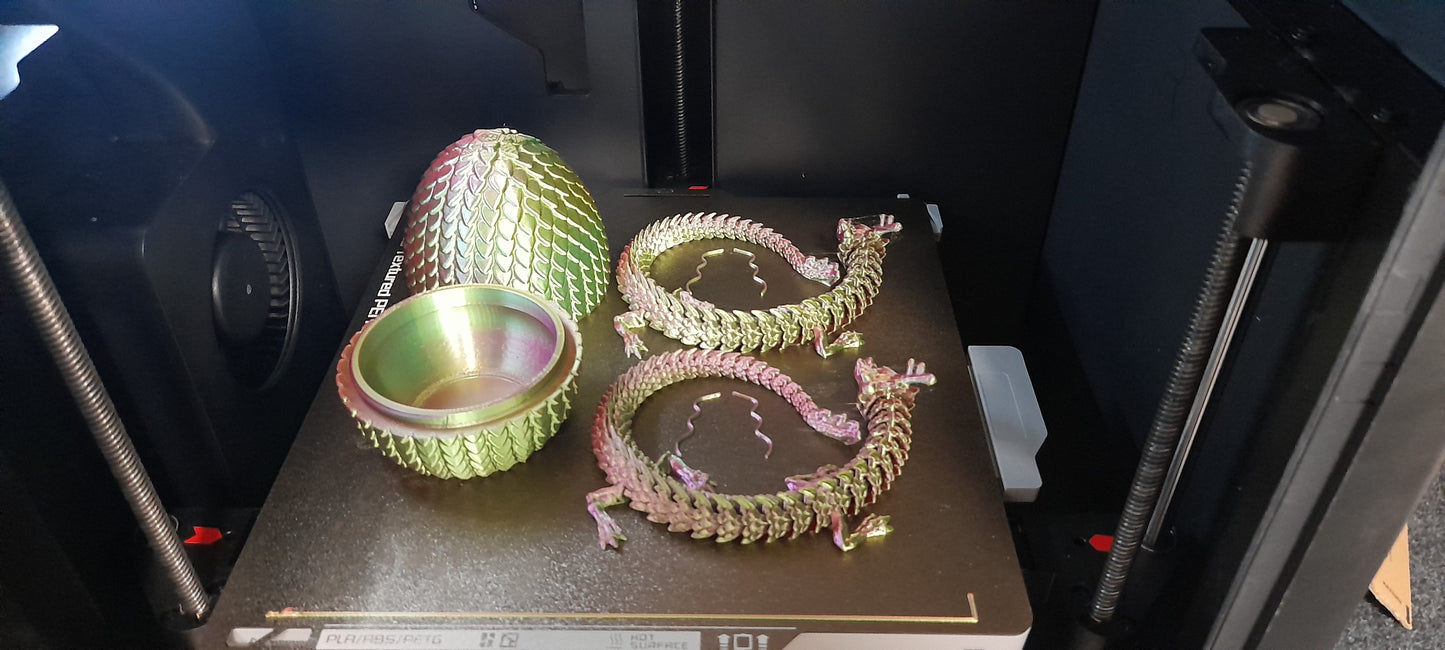 Articulated Chinese Dragon & Egg