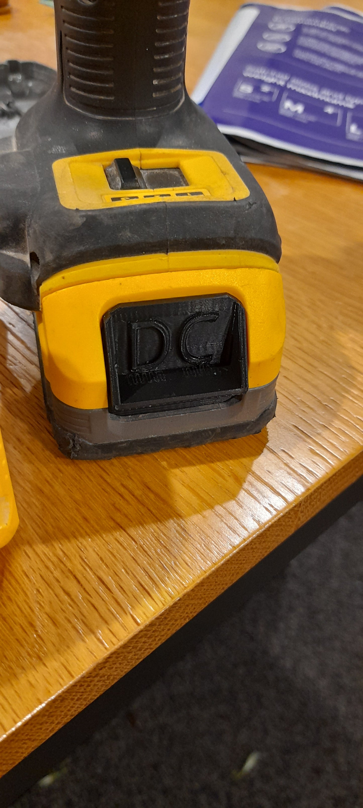 DeWalt Personalised Battery Release Buttons
