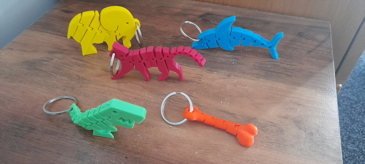 Articulated Animal Key Chains