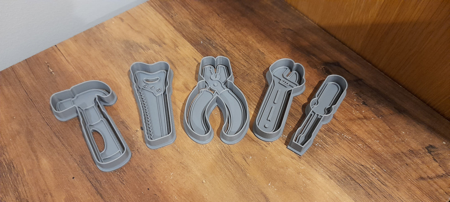 Tool Themed Cookie Cutters Set