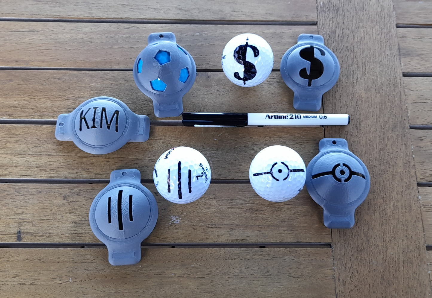 Personalised Golf Ball Stencils