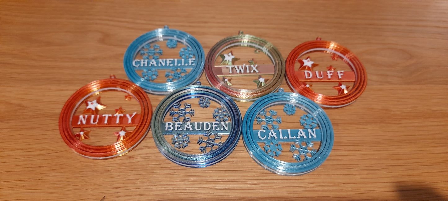 Personalised Christmas Decorations