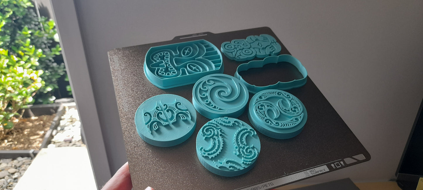 Maori Theme Fondant Stamps