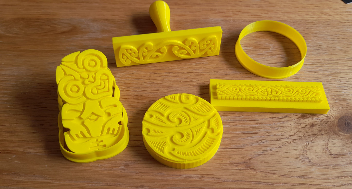 Maori Theme Fondant Stamps