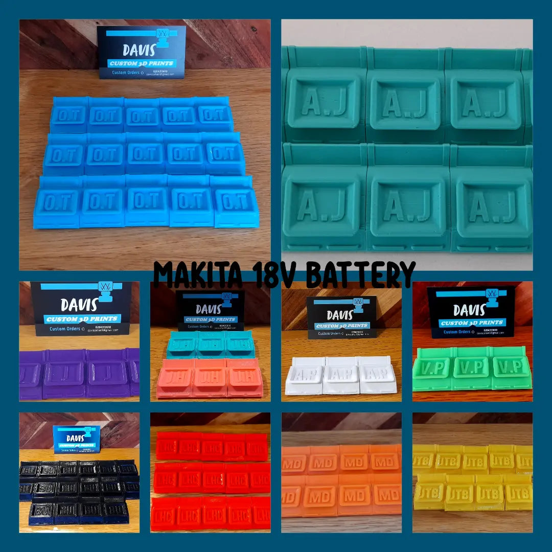 Makita 18v Personalised Battery Release Buttons