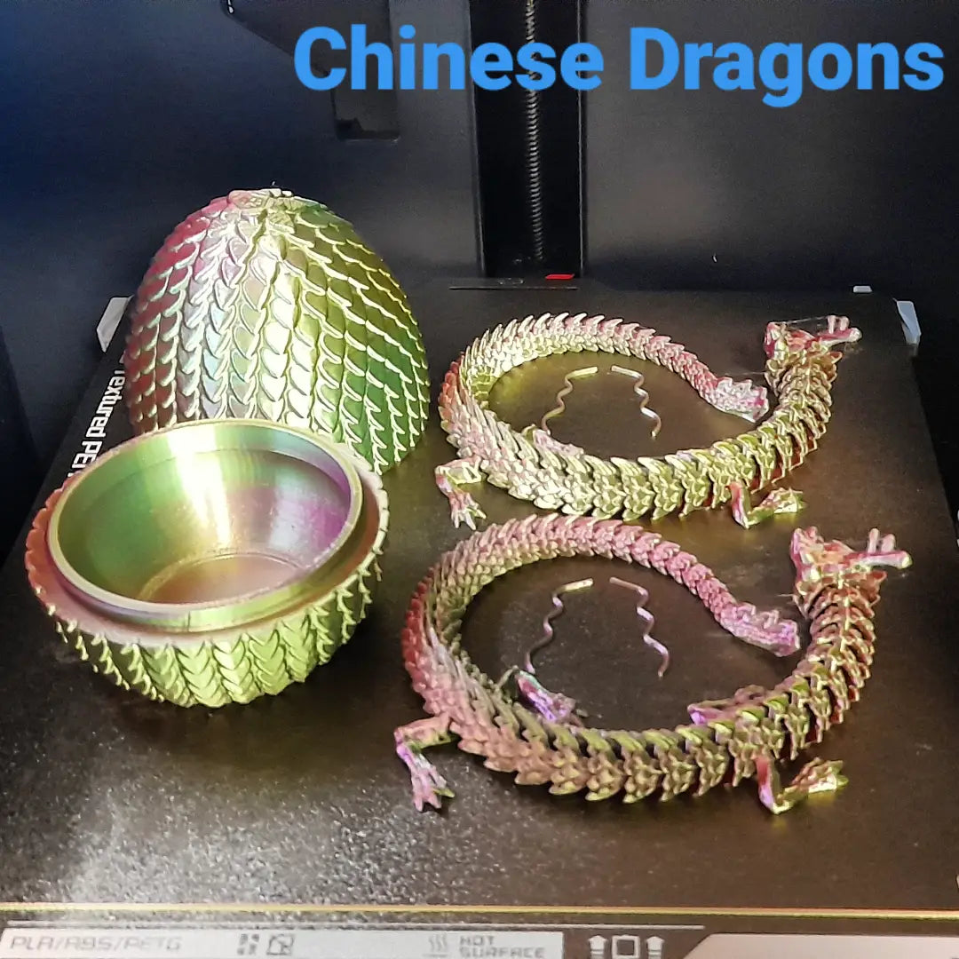 Articulated Chinese Dragon & Egg