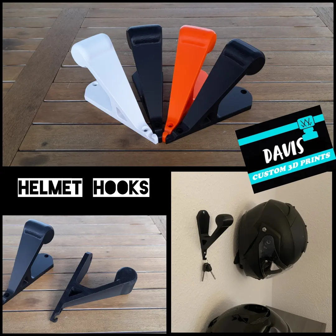 Helmet Hooks - Wall Mounts