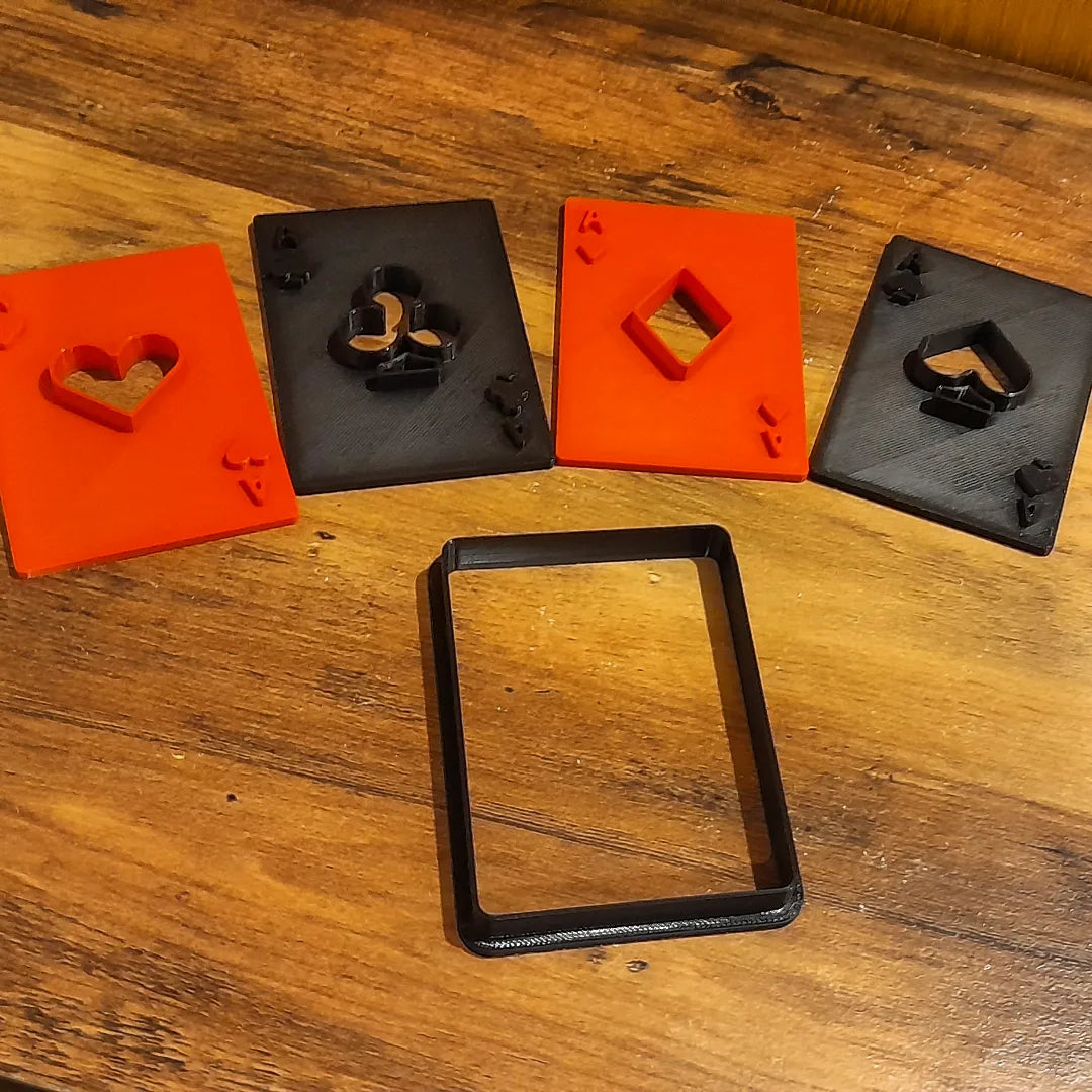 Playing Card Cookie Cutters Set