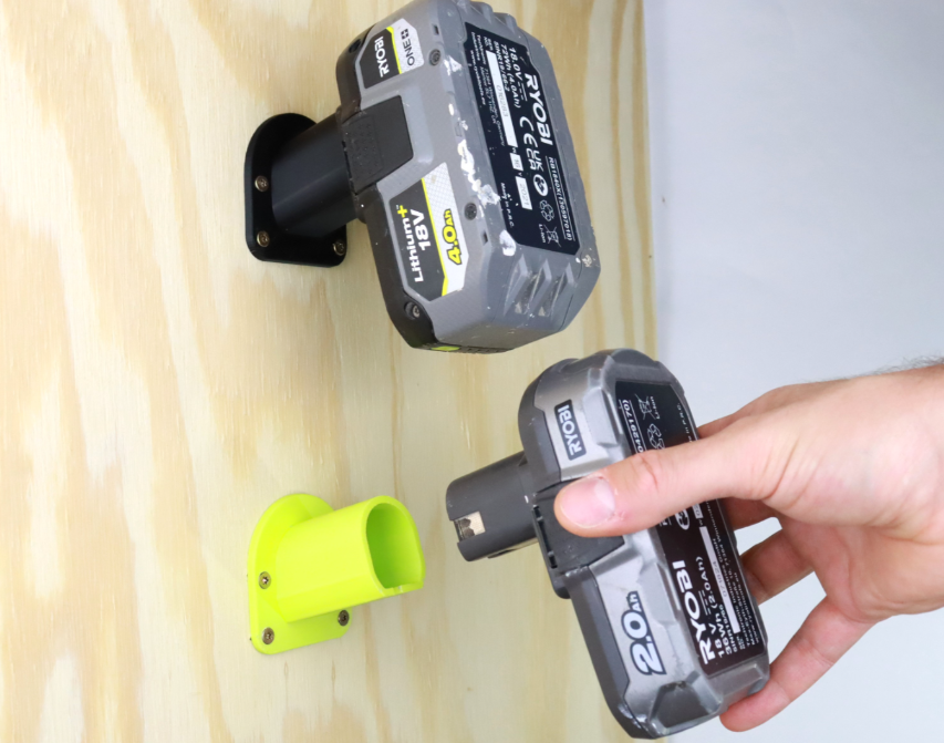 Ryobi Battery and Tool Wall Mounts