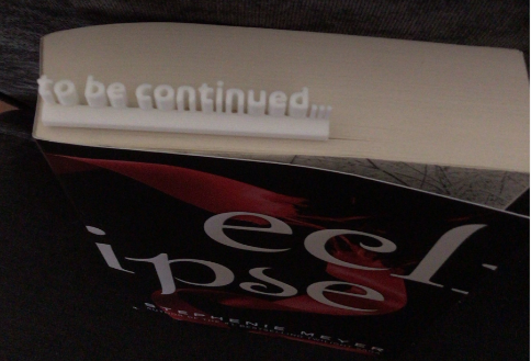 Book Mark - To Be Continued....