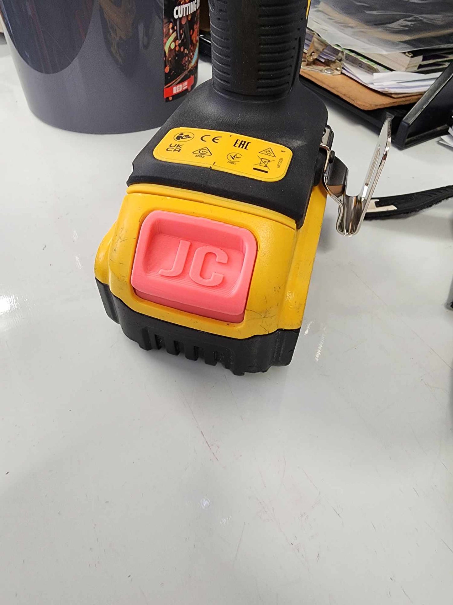 DeWalt Personalised Battery Release Buttons