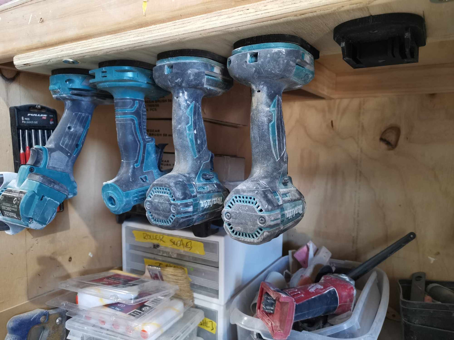 Makita Battery and Tool Wall Mounts