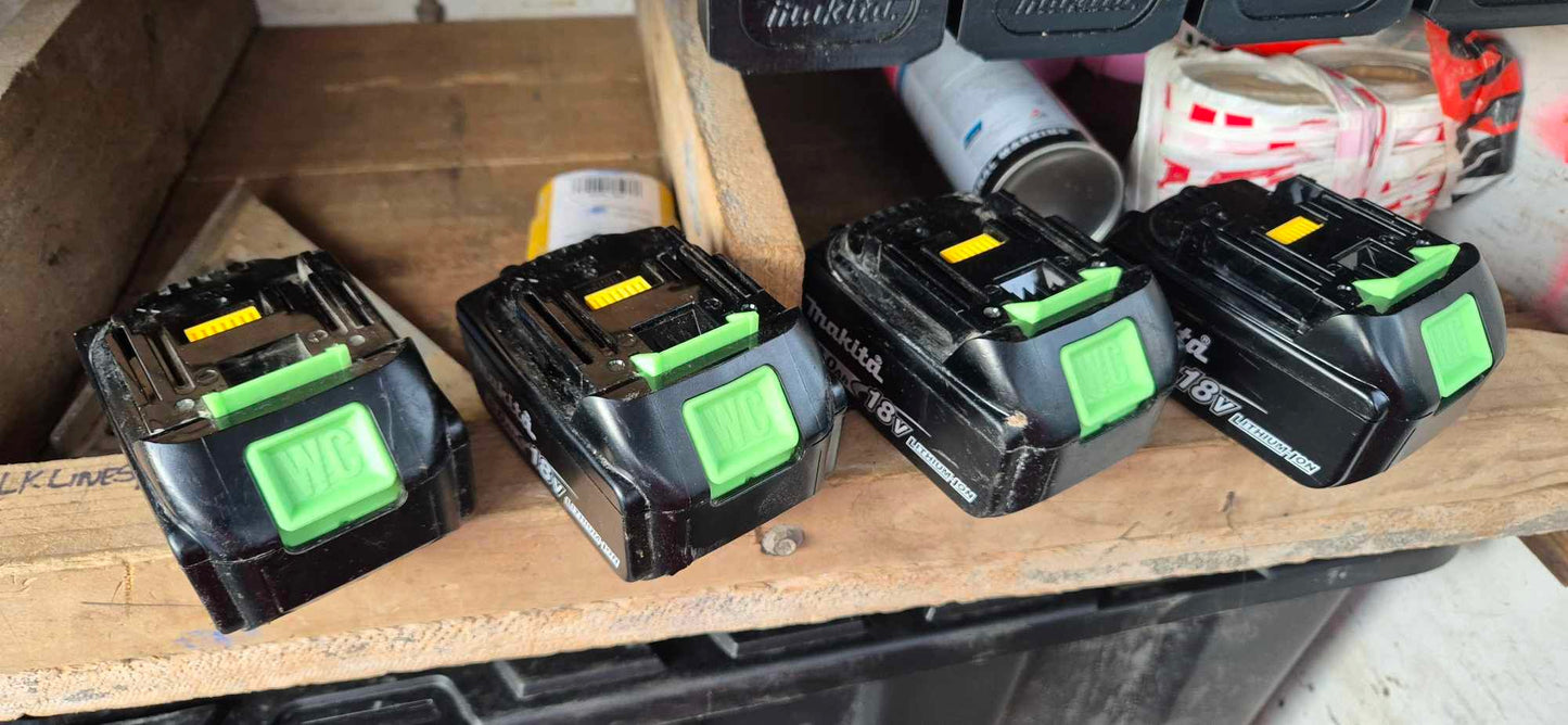 Makita 18v Personalised Battery Release Buttons