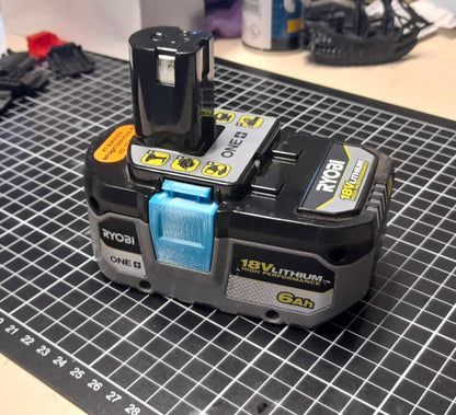 Ryobi Personalised Battery Release Buttons