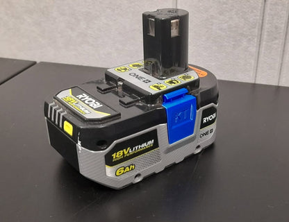 Ryobi Personalised Battery Release Buttons