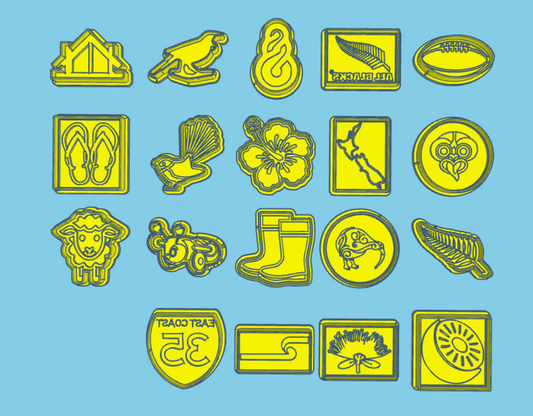 Kiwiana Theme Cookie Cutters