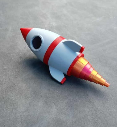 Toy Rocket - Moving Booster