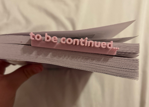 Book Mark - To Be Continued....