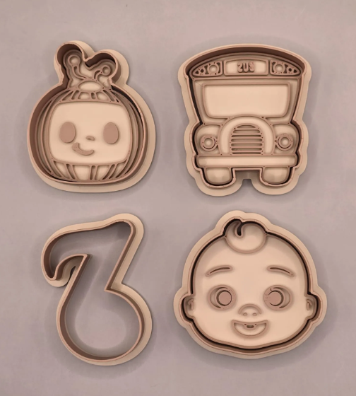 CoCo Melon - Cookie Cutters & Stamps Set