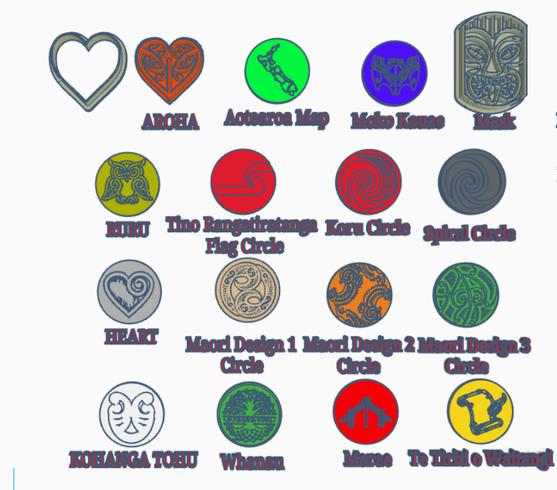 Māori Theme Fondant Stamps