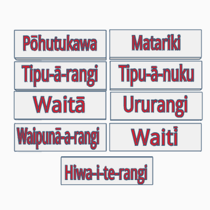 Matariki Theme Fondant Stamps