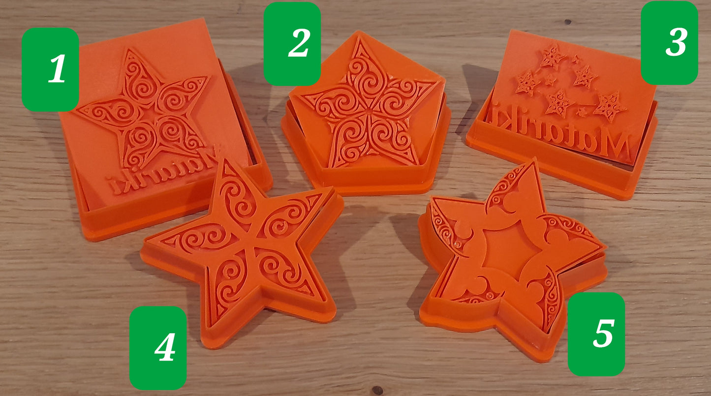 Matariki Cookie Cutters & Stamps
