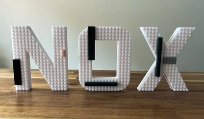 CUSTOM LEGO COMPATIBLE BLOCK LETTERS - Wall Mount or Free Standing!