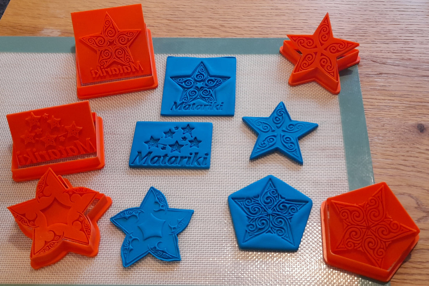 Matariki Cookie Cutters & Stamps