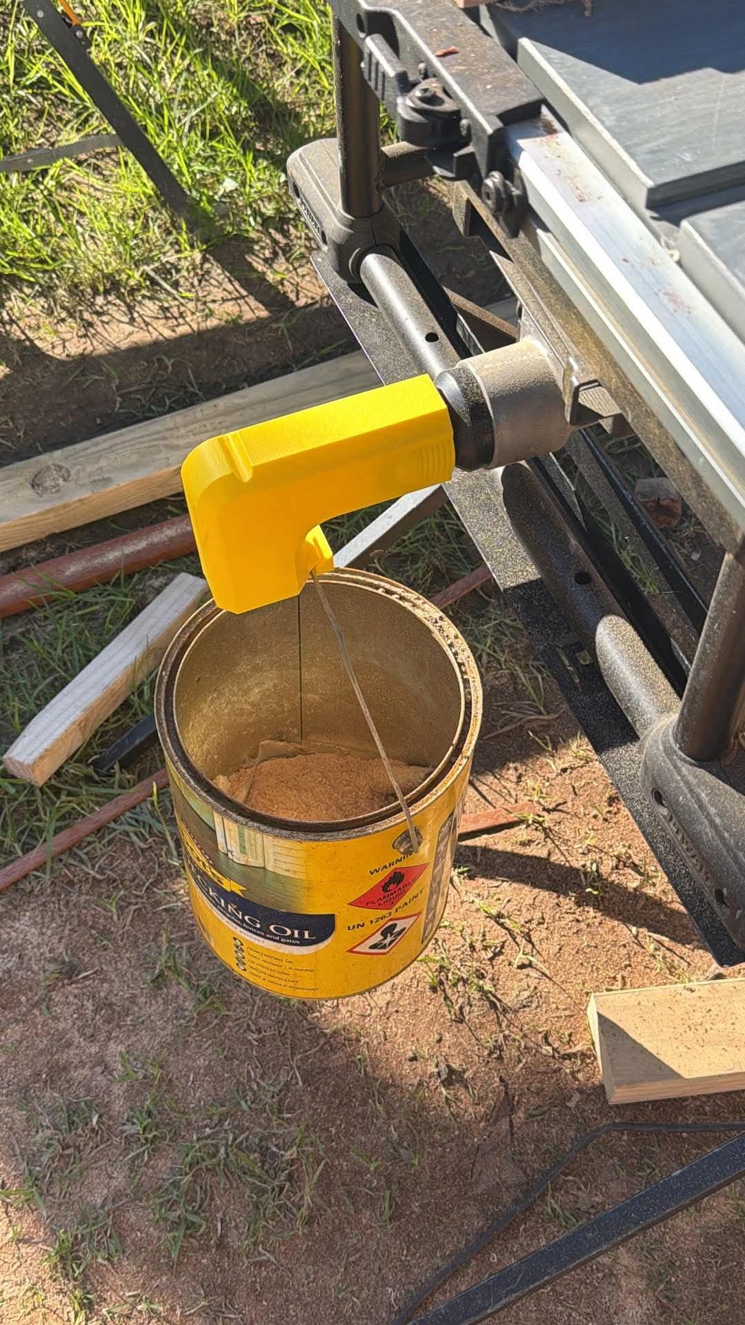 Table Saw Dust Chute with Bin Adapter