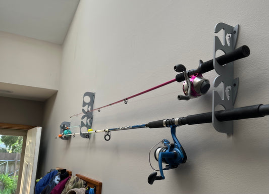 FISHING ROD WALL MOUNT